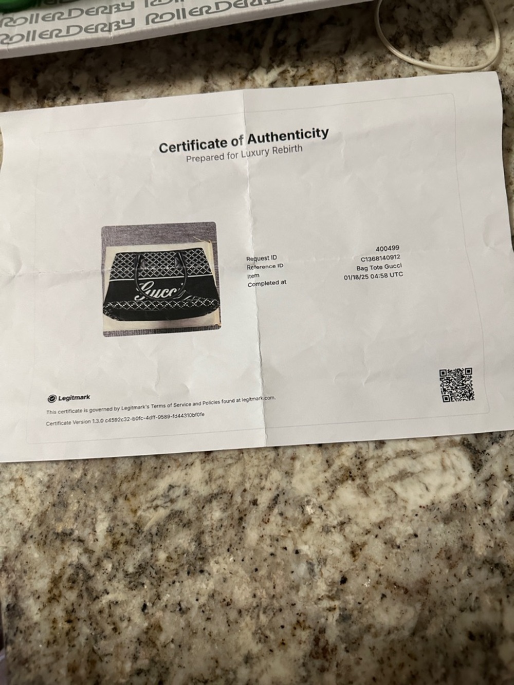 Gucci Monochrome Patterned Tote - Picture 8 of 8